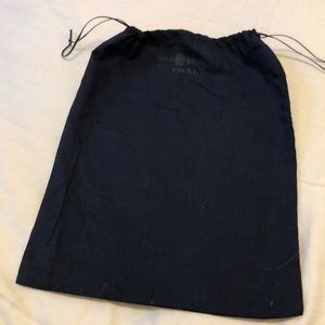 Prada dark blue dust bag 15x11.5 inches
